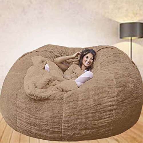 RTYHN Tapa de Silla de Bolsa de Frijol, Tapa de Bolsa de Frijol súper Grande, sin Relleno, Tapa de sofá y Silla Perezosa con Cremallera Lavable, Muebles de Sala de Estar Suaves Cover