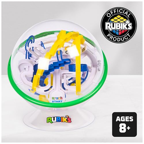 Image of Rubik's Cube, Rubik's Tracks 70 3D Gravity Maze & 3D Puzzle Game with 70 Obstacles, Challenging Problem-Solving Brain Teaser, Fidget Toy, Sensory Puzzle for Adults, Teens, Kids, for Ages 8 & Up
