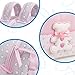 Filet Baby Girl's, Grey and Pink, 1 Unità (Confezione da 1)