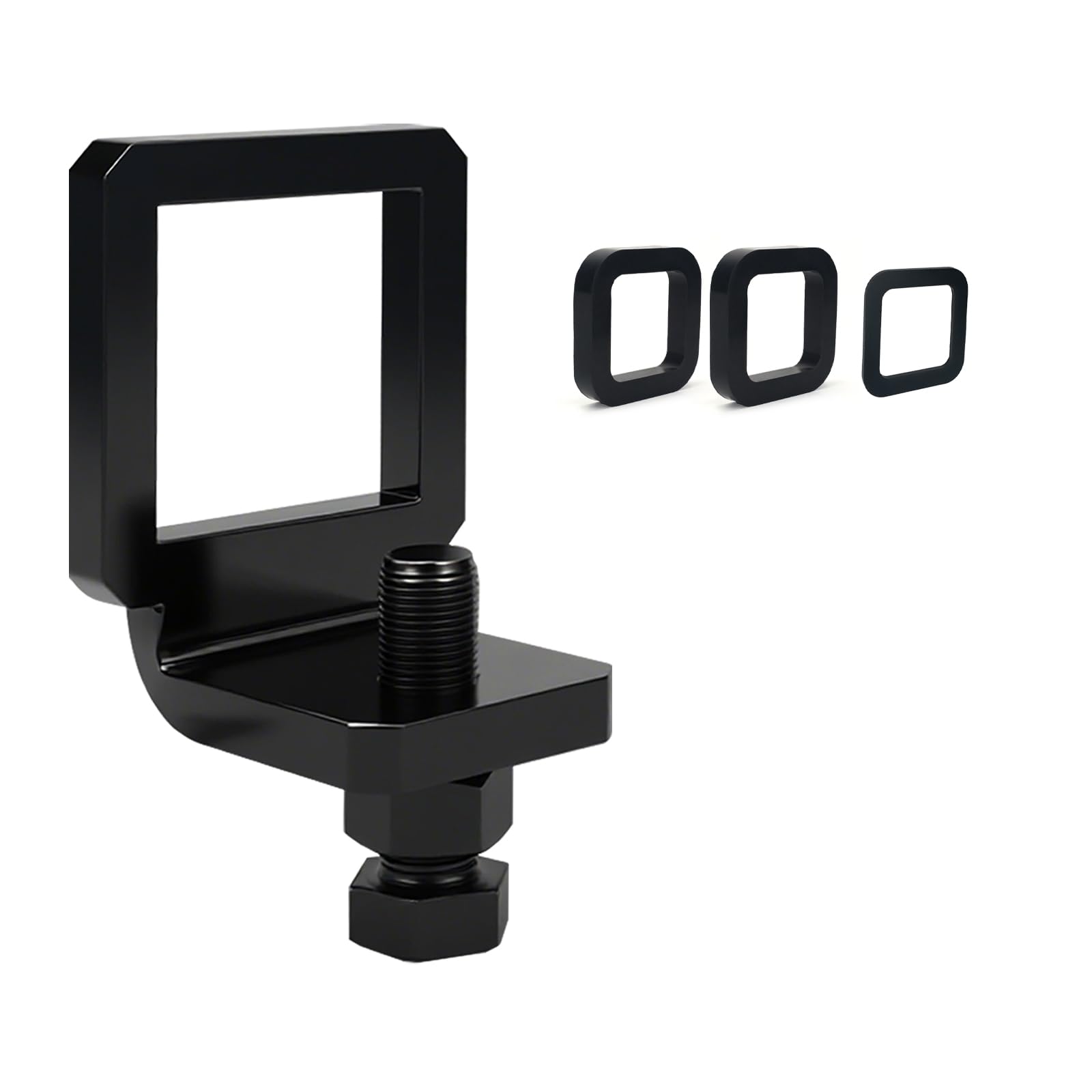 Morsetto per gancio da 6,3 cm con 3 cuscinetti silenziosi, dispositivo anti sonaglio per gancio di traino da 6,3 cm, tenditore stabilizzatore resistente