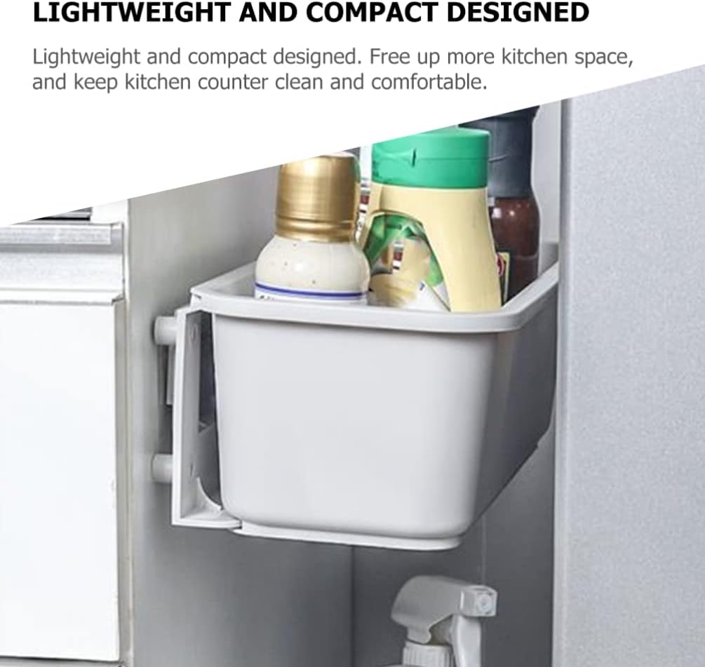 Zerodeko under Cabinet Organizer Pull Out Drawer Adhesive Kitchen Utensil Storage for Cabinets and Shelves Material Space-saving Design