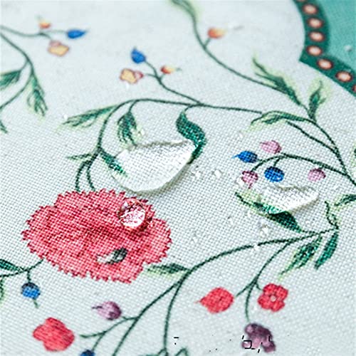 JINGYANBH Tafelhoezen Linnen Tafellopers Waterbestendig Bloemen Tafelhoezen voor Keuken Tuin Bruiloft Feesten Diner… - Image 8