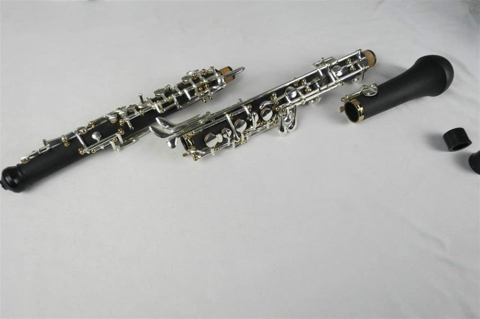 Strumento Oboe Concerto in Legno Composito Professionale Oboe Semiautomatica, Oro/Argento Due-TON C Key Principiante di Oboe