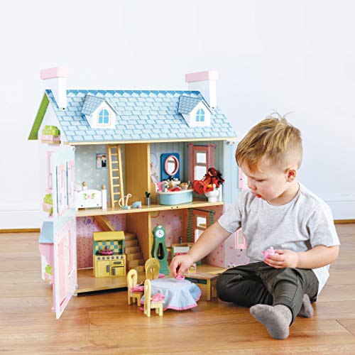 Le Toy Van – Mayberry Manor großes Puppenhaus aus Holz | Puppenhaus-Spielset aus Holz mit 3 Etagen für Mädchen & Jungen – Geeignet für Kinder ab 3 Jahren – Bild 3