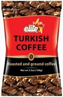 Elite Ground Black Turkish Coffee KOSHER Israel Tasty 100gr Aroma Dark Mud