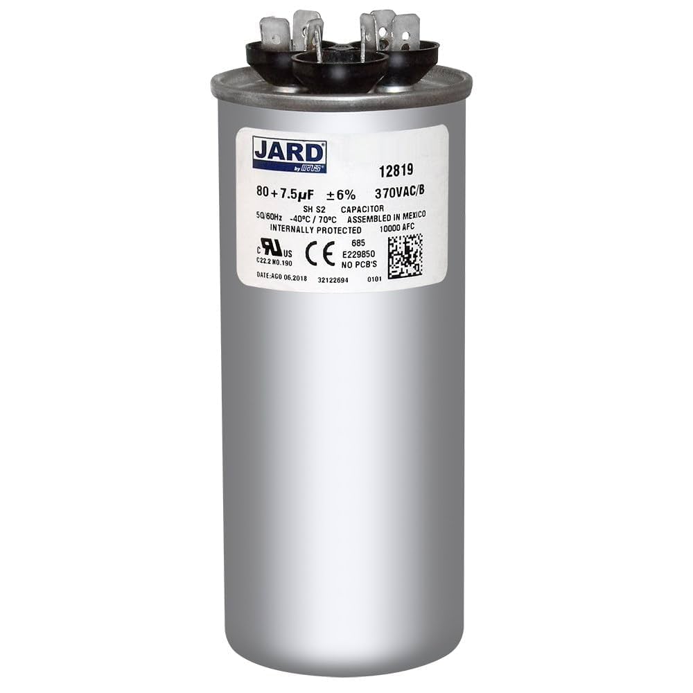Jard 12819 80/7.5 MFD 370V ROUND Motor Run Capacitor: Amazon