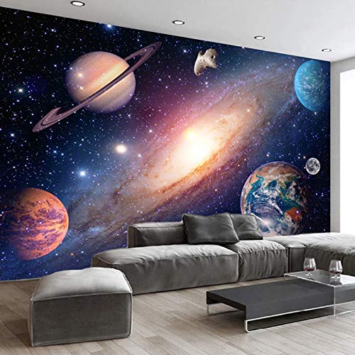 Papier Peint Panoramique 3D Cosmos XXL pour Salon et Chambre d'Adulte