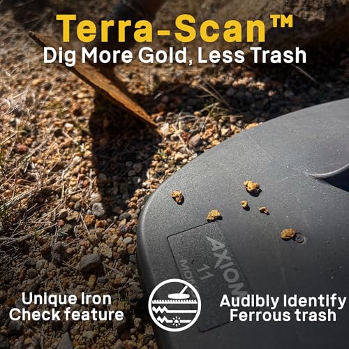 Image of Garrett Axiom - Made in the USA - Pro Gold Metal Detector with 13 inchx11 inch DD Coil, 11 inchx7 inch Mono Coil, Wireless Headphones, Battery Booster, and Travel Pack
