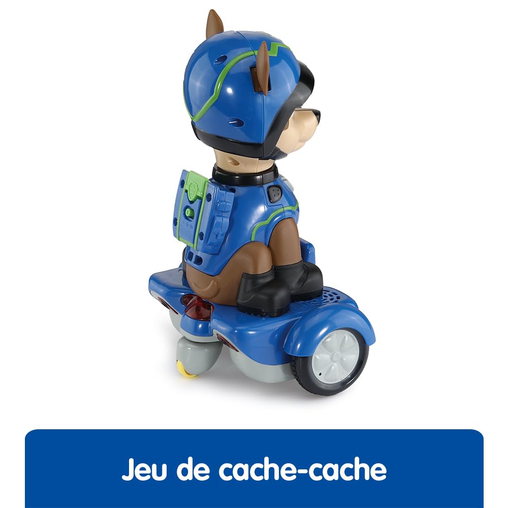 VTech - Pat' Patrouille, Chase Mission Hoverboard, Chien Interactif Paw Patrol, Figurine Animée 26 cm, Jouet Électronique Sons et Lumières, Cadeau Enfant de 2 Ans à 6 Ans - Contenu en Français