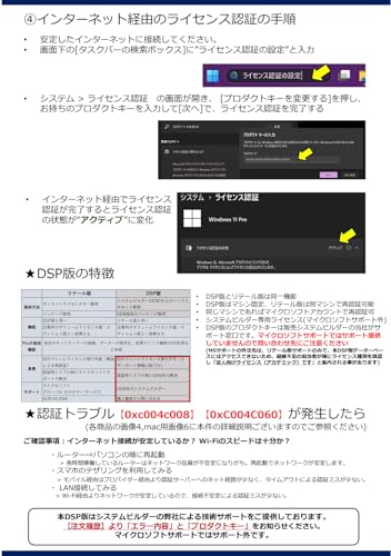 undefined 【Windows11 Home】 DSPライセンス日本語版 の商品画像 2