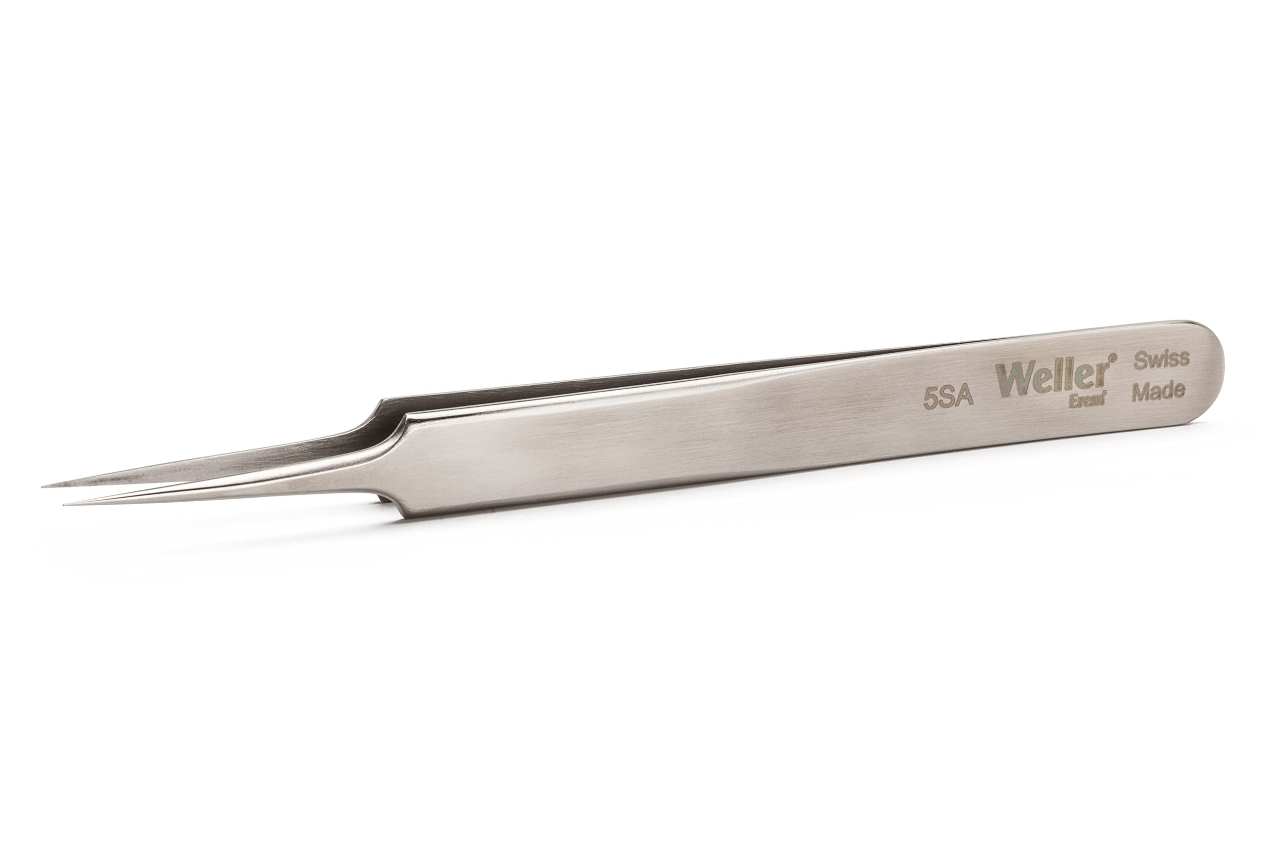 Weller Erem 5SA Pinzette di Precisione a Punta Molto Fine, Adatte a Fili Molto Sottili.