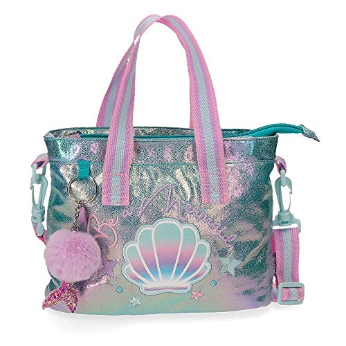 Enso Be a Mermaid Handtasche Grün 23x18x6 cms Polyester Cover