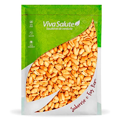 Amendoim Torrado Sem Sal Sem Pele Viva Salute a Vácuo - 1Kg