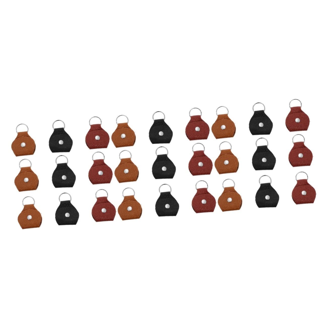 ERINGOGO 3sets 9pcs Guitar Picks Case with Keychain Portable Pu Organizer for and Carrying of Guitar Picks and Accessories 9pcs*3