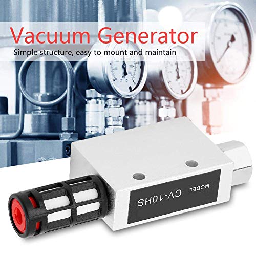 Vakuumgenerator CV-10HS Mit Schalldämpfer Aluminiumlegierung 1,0 mm Düse Pneumatischer Ejektor Für Industrielle Vakuumerzeugung