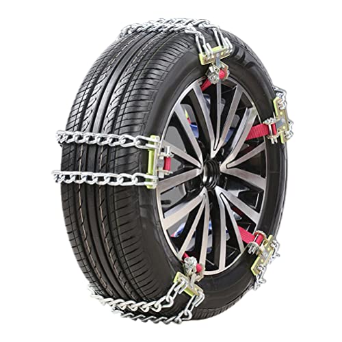Catene da Neve per Auto, Catene da Neve Universali in Acciaio Al Manganese da 2 Pezzi Catene...