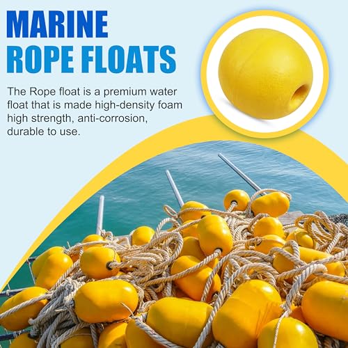 SILANON Flutuadores de corda flutuadores de boia marítima, 4/6 peças boias de armadilha de caranguej