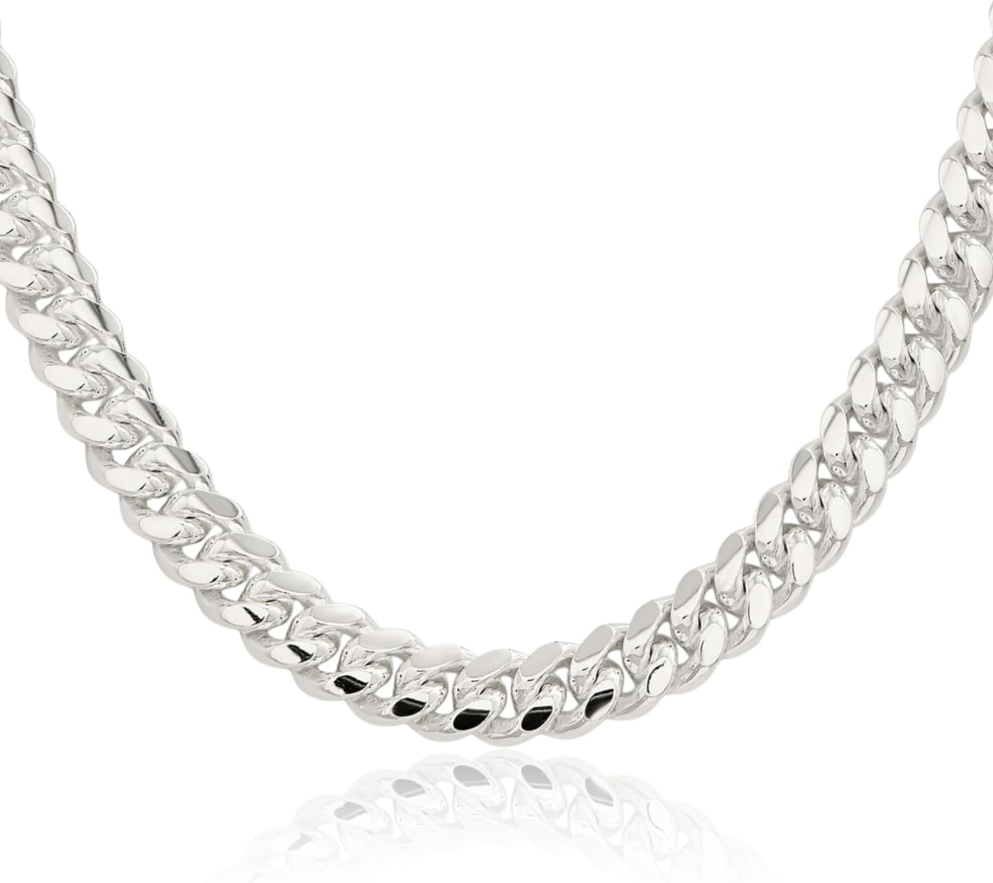 IceCarats 925 Sterling Silver 9mm Chunky Link Curb Chain Necklace Polished