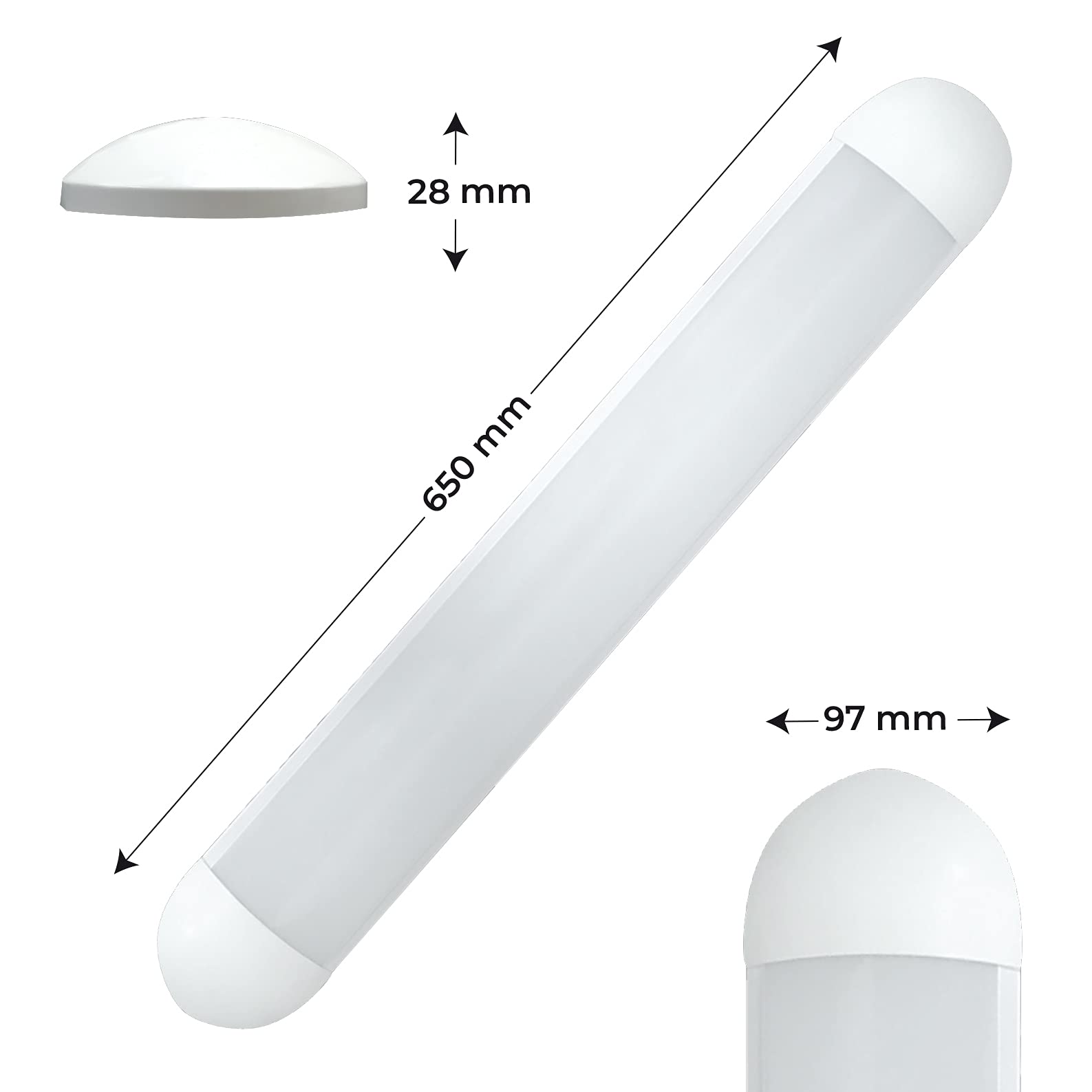 LED ATOMANT 5x Pantalla Luminaria LED 60cm 36W Color Luz Fria 3600lm | Color Blanco Frio 6500K