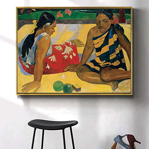 Paul Gauguin Wall Art - Parau Api. What News Prints Painting Poster Famous Painting Wall Art Poster Artwork For Bedroom Office Wall Decor No Frame(12X16In/30X40Cm) #TOP4