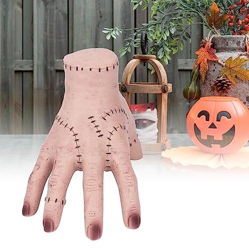 Thing Hand Wednesday Addams Family Brinquedos de mão falsos, adereços de mão decorativos de terror r
