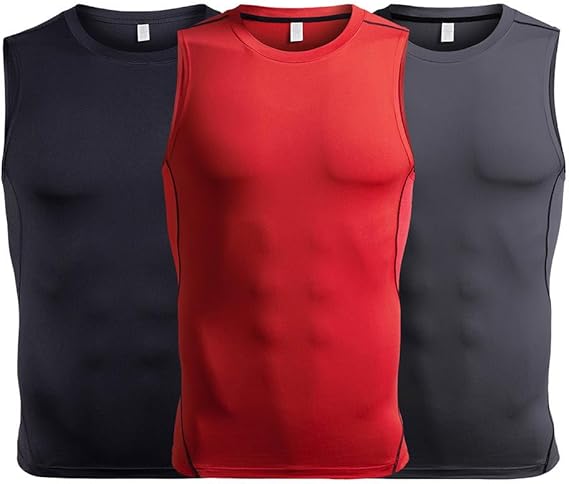 Tommy Hilfiger Hombre Paquete De Camisetas De Compresión Para