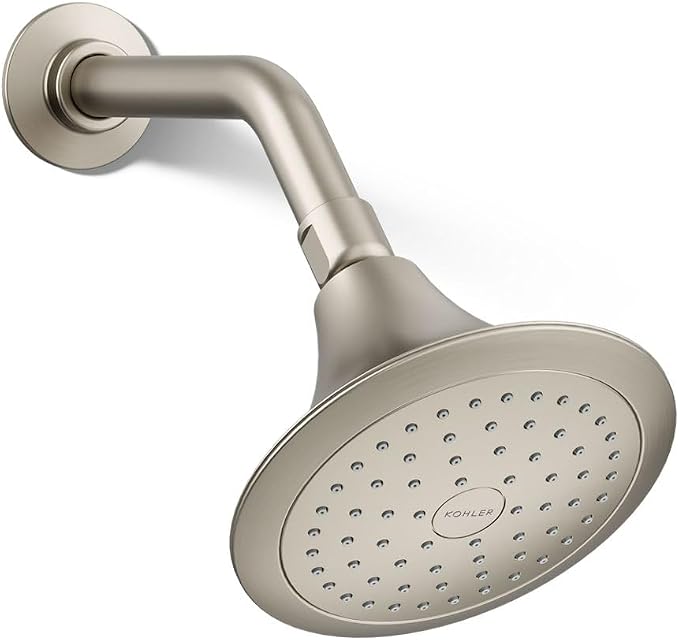 KOHLER 10282-AK-BN Forté® Single-function showerhead, 2.5 GPM, Corrosion Resistant Finish,