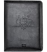 DEFWAY Passport Holder Travel Wallet - RFID Blocking Passport Cover for Men Women, Travel Accesso...