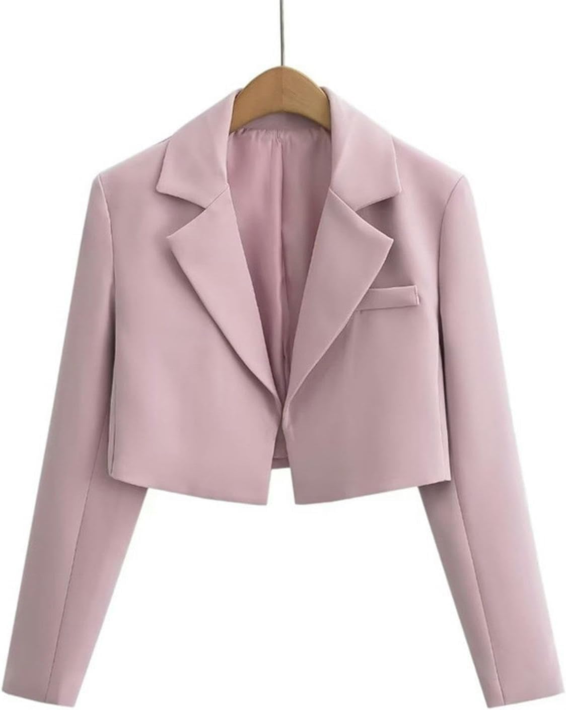 Modischer Kurzblazer für Damen Eleganter Blazer für Damen für den Business Arbeitsplatz im Büro Lockerer lässiger Blazer mit Revers für die Arbeit