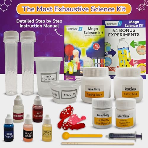 Smartivity Mega Science Kit 150+ Science Experiment Kit for Kids 6 to 14 Years Old | Birthday Gifts for Boys & Girls | STEM Educational Toy for Kids 6,7,8,9,10,11,12,13,14 Years Old Kids