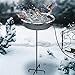 Heated Bird Bath, 75W Birdbath Water Heater with Thermostatically Controlled, Bird Bath Deicer Bird Feeder for Winter Outdoor Garden Yard Patio Lawn, with 3.94 Feet Electric Cord (Freestanding Style)