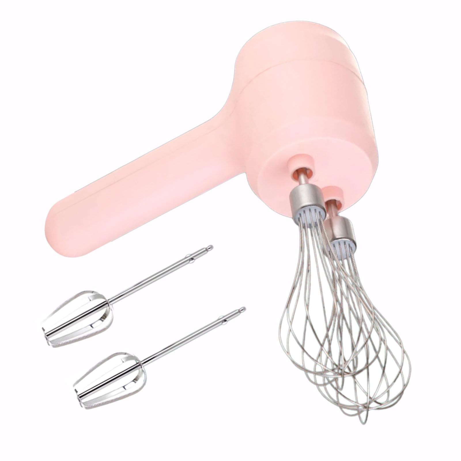 APGLSXY Handheld Electric Mixer for Cream and Butter, Cordless Beater with 4 Detachable Attachments and Paired Whisk Heads Dessert Prep Kitchen Whisk Handheld Mixer