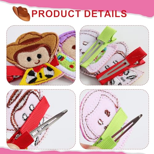 2 Pares de Pinzas para el Cabello Dibujos Animados 2 Pulg miniatura 3
