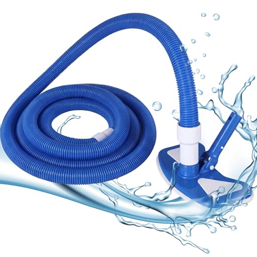4 Pcs Pool Vacuum Kit 4-in-1 Pool Vacuum with Hose for Above Ground Pool