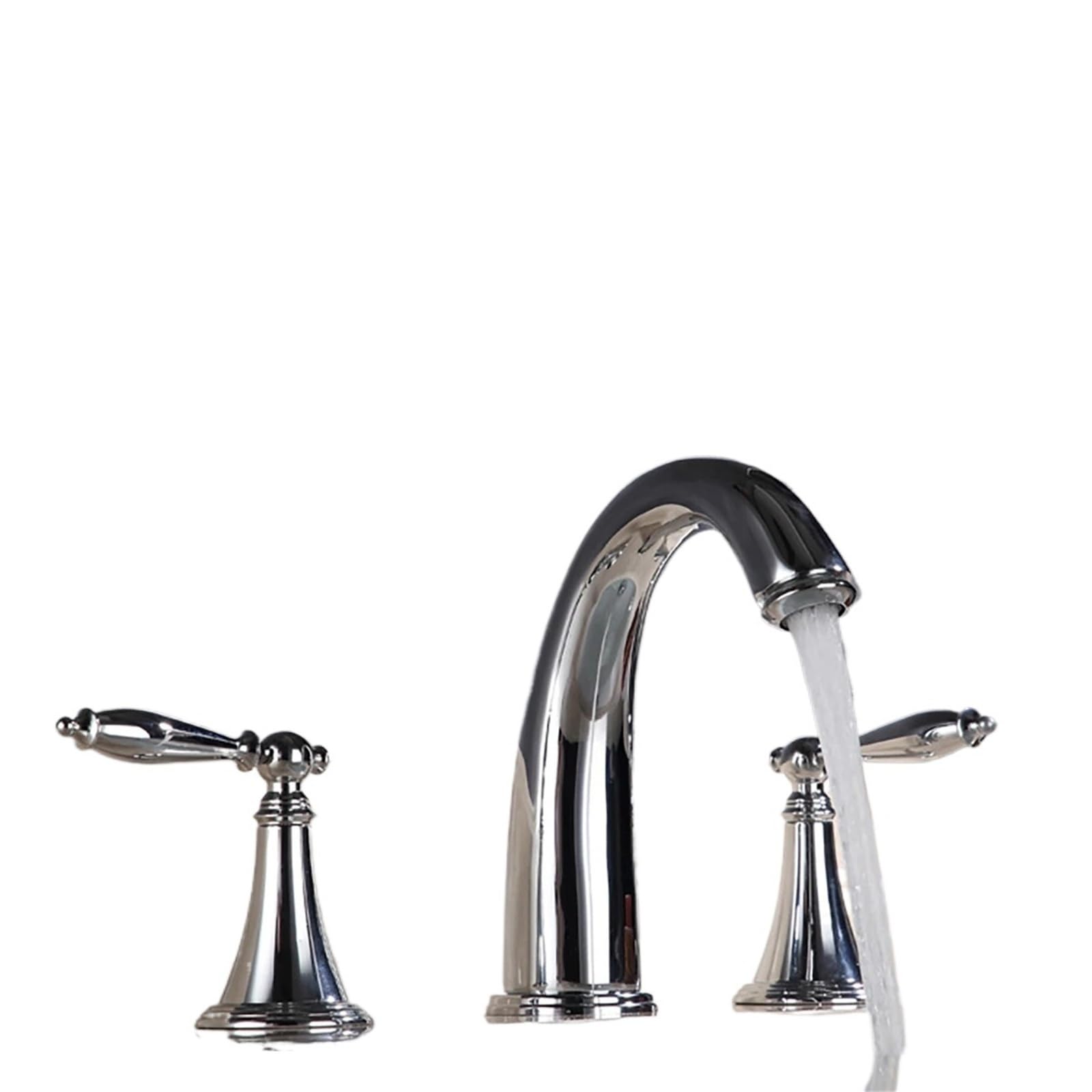 ZYCHSJXA Bathroom Faucet Antique Used for a Wide Range of Basin Faucets, Dual Handle Bathtub Mixers, Hot and Cold Faucets(Chrome plating)