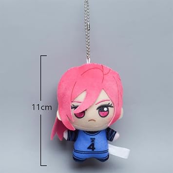 Zhongkaihua Itoshi Sae Plush 11CM Plush Pillow Anime PP Cotton Cushion Soft Stuffed Furry Car Bag Home Decoration Pendant