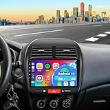 4+64G Android 14 Autoradio für Mitsubishi ASX 2010–2017 mit Carplay Android Auto, 10 Zoll Touchscreen Auto Stereo Display Player Radio GPS Navi Head Unit mit FM RDS SWC Mirror Link Bluetooth WLAN