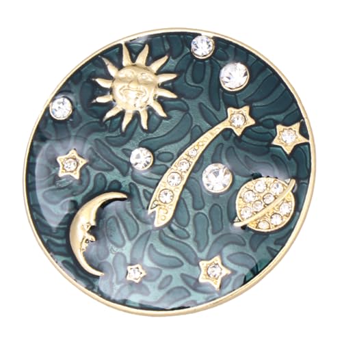 Broche Voie Lactée lune soleil clip vêtement pour robe et veste femme