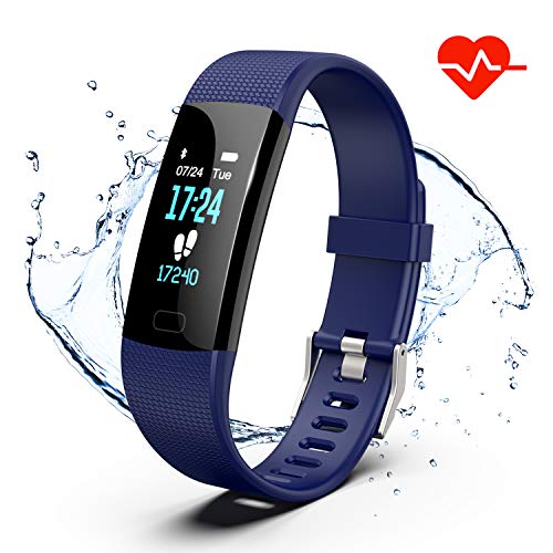 Fitness Tracker, Color Screen Activity Tracker Watch with Heart Rate Monitor, Pedometer IP67