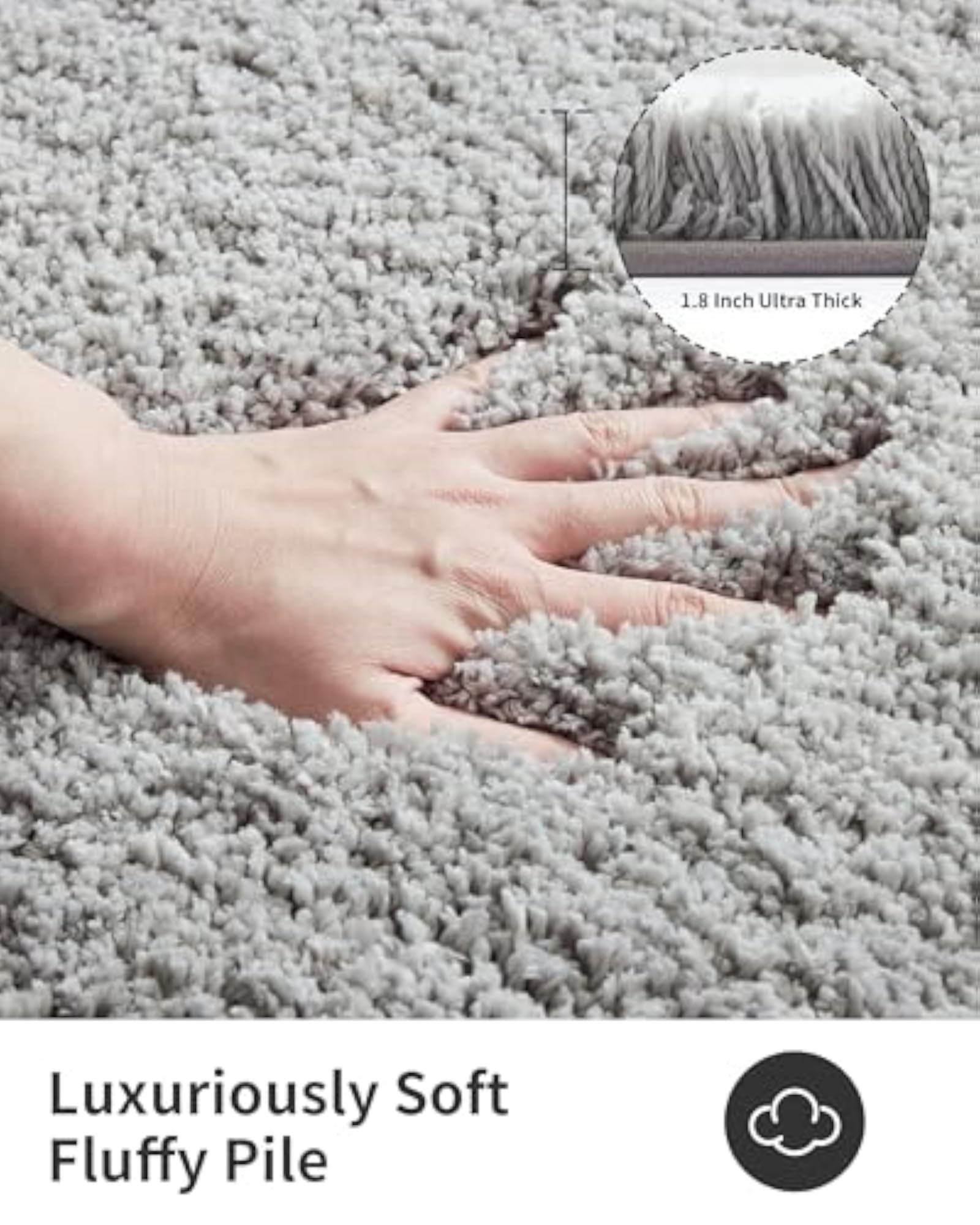 Luxury Fluffy Shaggy Polyester Carpet for Living Room