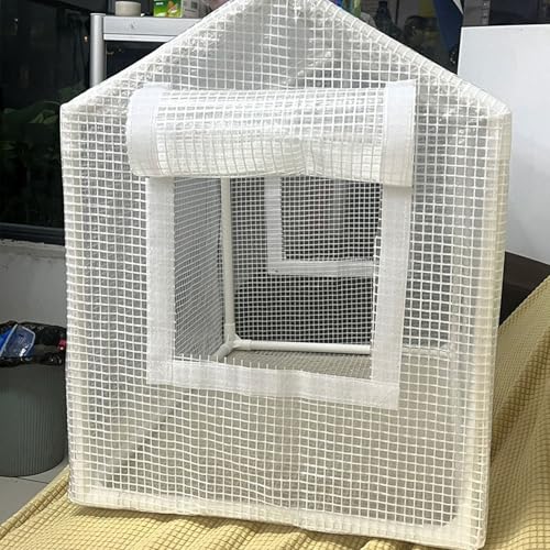 Refugio para plantas de techo en PVC blanco con ventilación optimizada 7