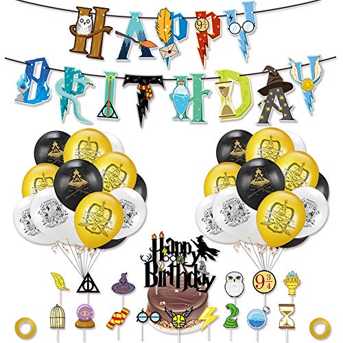 Mago Cumpleaños Fiesta Decoracion Temática,Harry Potter Cumpleaños Decoracion,Artículos de Fiesta para Harry...