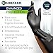 HALYARD PUREZERO Black Nitrile Exam Gloves - 5.1 Mil Case of 1000, Medium - Heavy Duty Powder Free Disposable Gloves - Textured Industrial Medical Tattoo Cleaning Food Prep