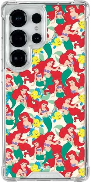 Skinit Clear Phone Case Compatible with Galaxy S25 Ultra - Officially Licensed Disney The Little Mermaid Ariel Sparkles Art Design