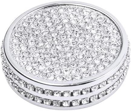PIFOOG Bling Crystal Speed Button Sticker Lexus RX NX RX300 RX350 NX200 NX300 ECO Push Normal Sports Car Interior Accessories Trim Silver (Speed Button S)
