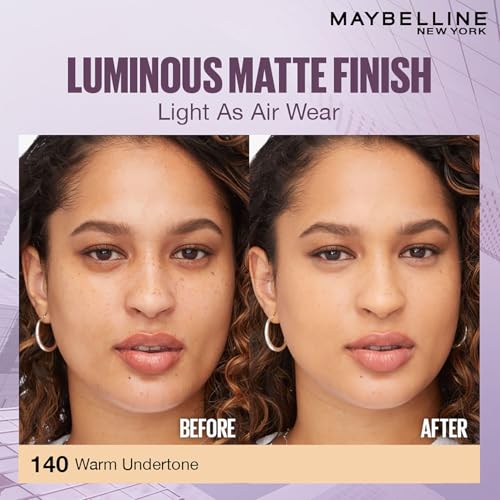 Image of Maybelline New York Super Stay Lumi Matte Liquid Foundation, 140 | 30HR Long Lasting, Lightweight, Suitable for all Skintypes