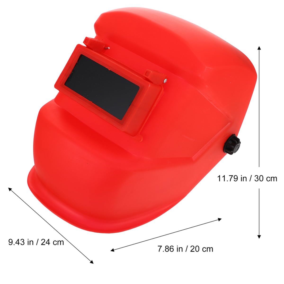 Schweißerschutzhaube aus PC Rot 2 Stück für Schweißen | Gesicht und Augen Geschützt, für Langes Tragen, Glattes Professionelles Design