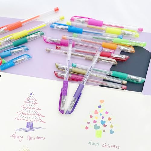 BAZIC Scented Glitter Neon Metallic Gel Pen, 24 colores miniatura 6