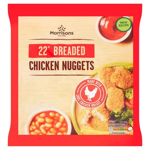 Morrisons 22 Breaded Chicken Nuggets 450g (Frozen)