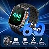 Military GPS Smart Watch for Men with Compass/Flashlight, 2.01" HD Screen smart watch with Voice Assistant/Bluetooth Calling, Smartwatch for Android&iOS, Activity Tracker Multiple Sport Modes (Black)